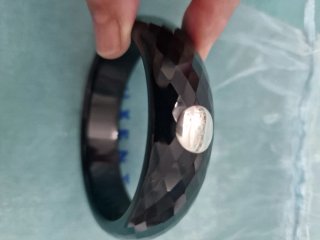 Pulsera Luxenter Negra y Plateada