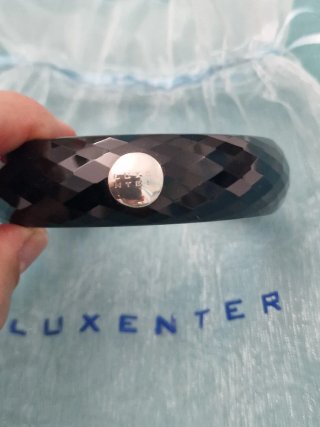 Pulsera Luxenter Negra y Plateada