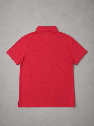 Polo Massimo Dutti Rojo Estampado Talla M