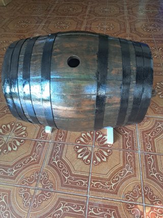 Barril de vino de madera