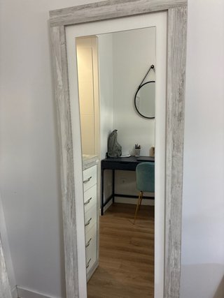 Espejo de pie madera y cristal