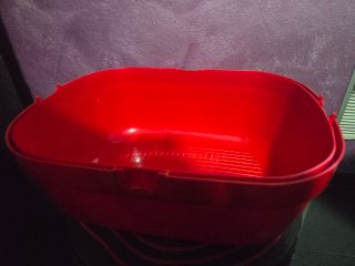 Trasportino rosso per roditori 28x22x22 cm.
