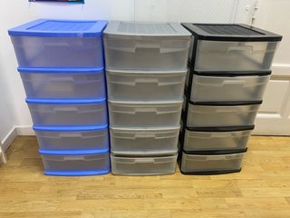 Cajoneras de plástico apilables