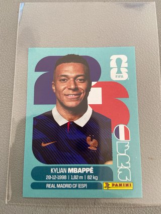 Lote 2 cromos Mundial FIFA 2026 Messi y Mbappé