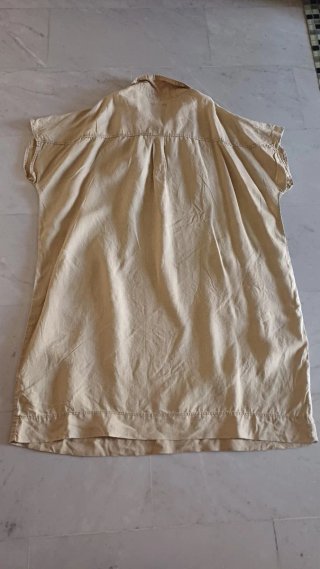 Abito vintage lino rosa thea taglia 55