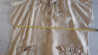 Abito vintage lino rosa thea taglia 55