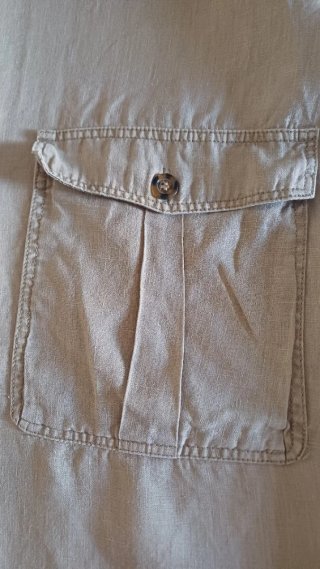 Abito vintage lino rosa thea taglia 55