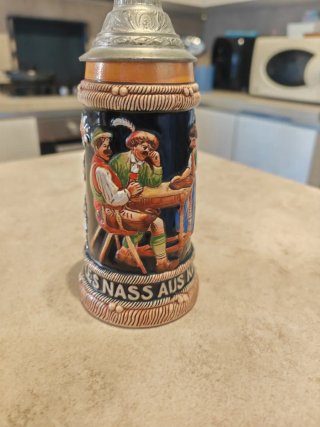 King W. German Stein - 3 Boccali Ceramica