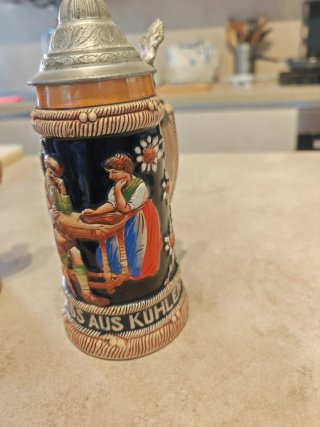 King W. German Stein - 3 Boccali Ceramica