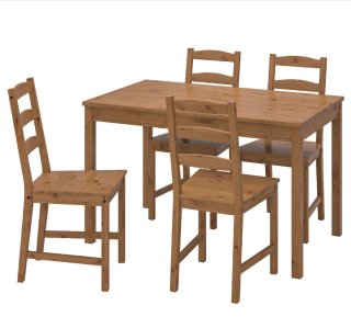 Mesa Comedor Madera + 4 Sillas