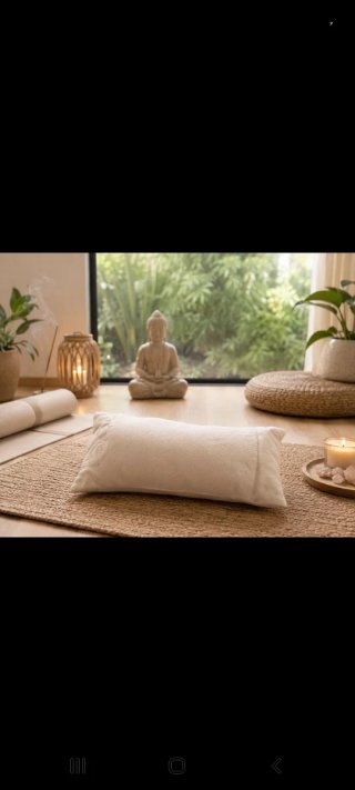 Cojín meditación transpirable 35x20