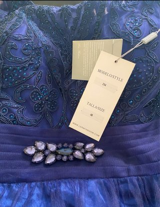 Vestido de fiesta azul