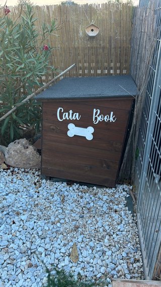 Caseta para perro de madera