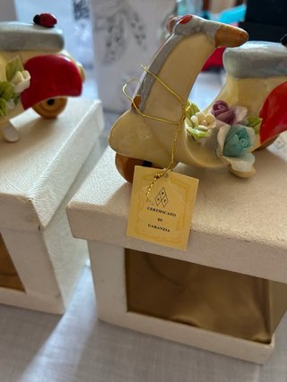 Coppia Vespa Ceramica Decorata
