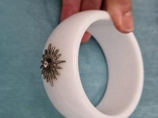 Pulsera Luxenter Blanca con Estrella
