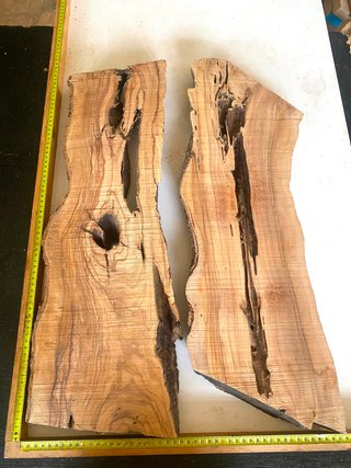 Tabla Madera Olivo Milenario para Resina