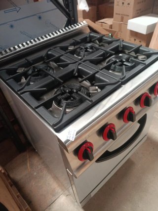 COCINA DE 4 QUEMADORES MÁS HORNO