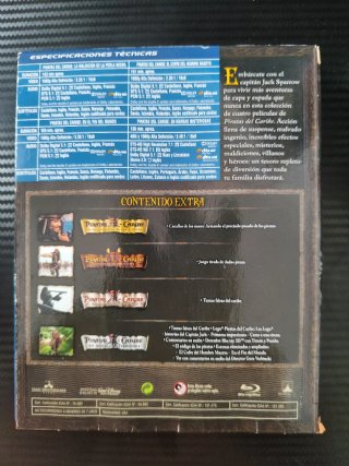 Colección Piratas del Caribe Blu-ray 4 Películas