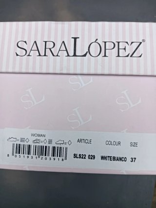 Sandalo estivo Sara Lopez bianco donna 37