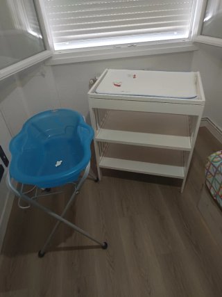 Lote Baño Bebé CAMBIADOR+ BAÑERA+ HAMACA DE BAÑO