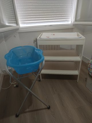 Lote Baño Bebé CAMBIADOR+ BAÑERA+ HAMACA DE BAÑO