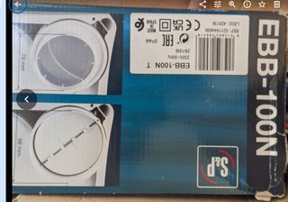 Extractor de aire S&P EBB-100N