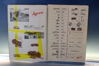 Esquema de vías H0, 2030. Jyesa. Incluye cuaderno de instrucciones. 1962.
