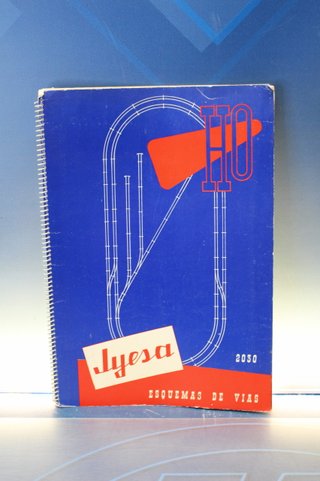 Esquema de vías H0, 2030. Jyesa. Incluye cuaderno de instrucciones. 1962.