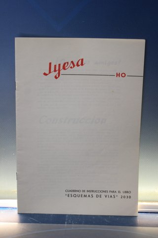 Esquema de vías H0, 2030. Jyesa. Incluye cuaderno de instrucciones. 1962.