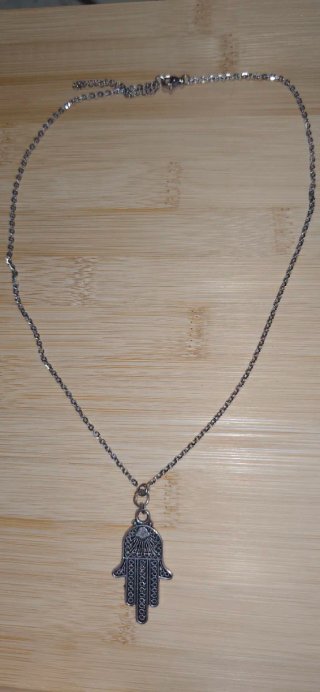 Conjunto collar y pulsera mano de Fátima