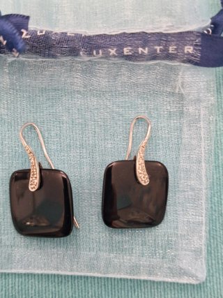 Pendientes Onix y Plata Luxenter