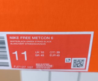 Nike Free Metcon 6 Talla 45
