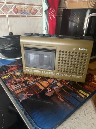 Grabadora Cassette Philips N2207 Dorada