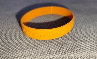 Pulsera Goma Jordan Naranja