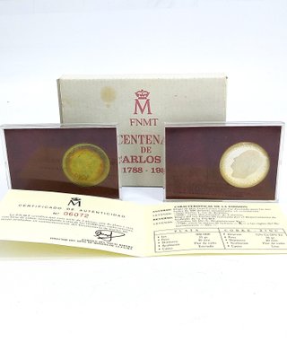 Estuche Medallas FNMT Bicentenario Carlos III