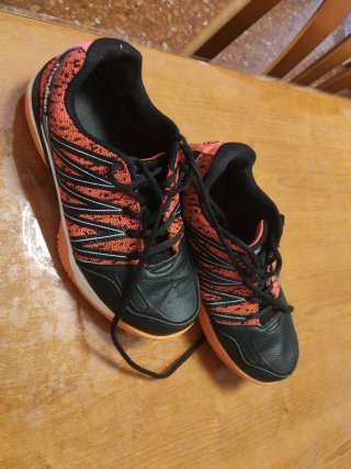 Zapatillas Hayber Correr Negro Naranja