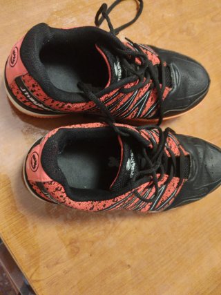 Zapatillas Hayber Correr Negro Naranja