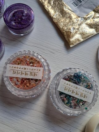 Set Arte Uñas Glitter y Decoración