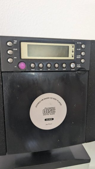Radio CD Player Negro