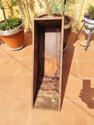 Fanega antigua de madera
