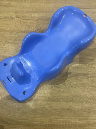 Soporte para bañera de bebé azul