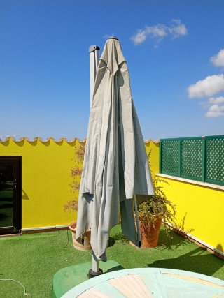 Parasol Beige Cuadrado