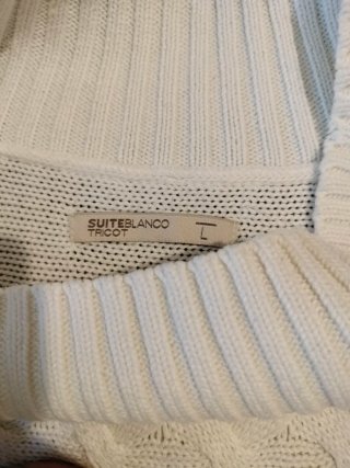 Lote 3 jerseys punto Zara, blanco y sin marca