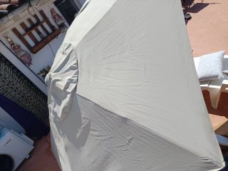 Parasol de terraza Ikea beige