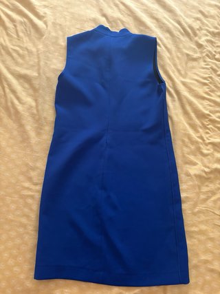Vestido azul halter Zara