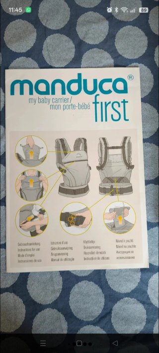 Mochila Porteo Manduca First Ergonómica