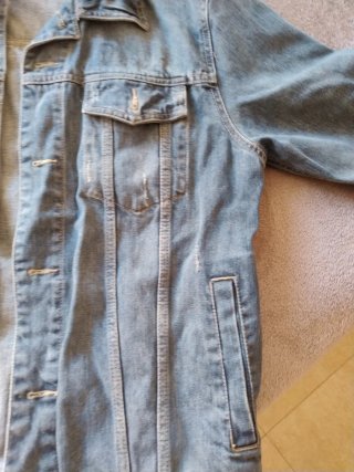 Chaqueta tejana azul Talla L