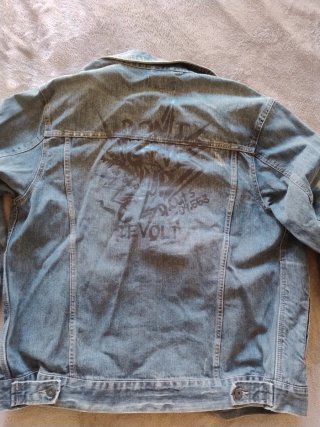 Chaqueta tejana azul Talla L