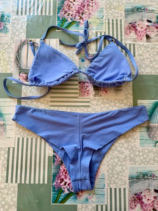 Bikini Calzedonia Azzurro Polvere Tg. S/M