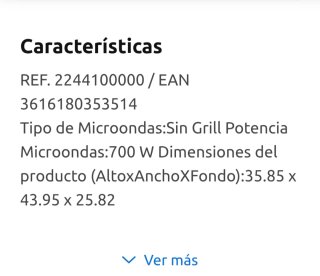 Microondas Rojo Mandine